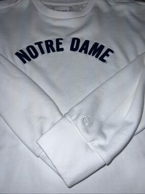 Cropped Notre Dame Sweater